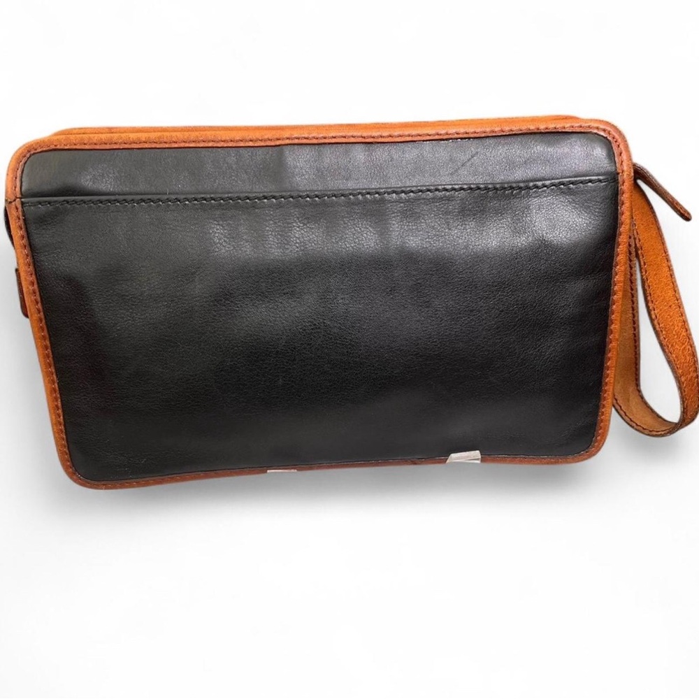 Celine Black and Brown Leather Clutch - Picture 2 of 6